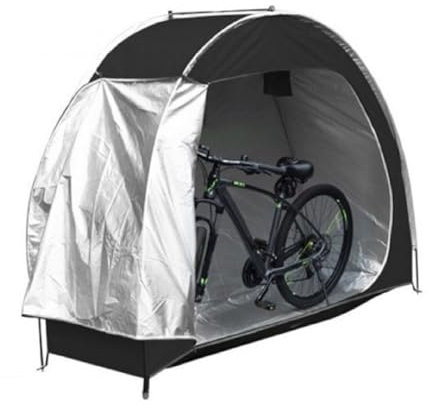 Tidy Tent Outdoor Bike Shelter and Mobility Scooter Cover, Bicycle and Garden Cover, Waterproof Rain Protection (Black)
