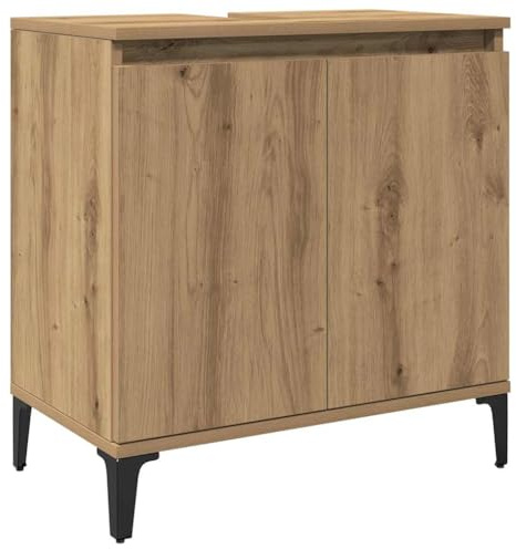 vidaXL Waschbeckenunterschrank Artisan-Eiche 58x33x60 cm Holzwerkstoff
