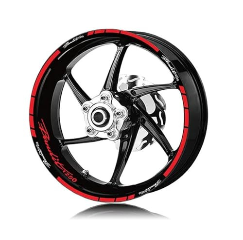YOUZKA Felgenband Motorrad Rad Aufkleber Nacht Reflektierende Dekorative Felge Reflektierende Aufkleber Für Suzuki Für Bandit 650 1250(Color1)