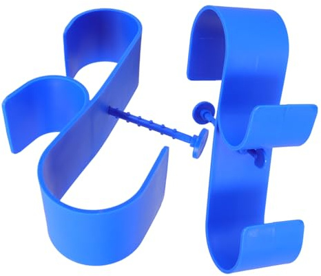 ABOOFAN 2pcs Double Hook Brackets Bathroom Double Towel Hook Hanging Rail for Hanging Pool Fence Hanger Closet Organizer Modern Aesthetic