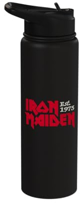 Iron Maiden Logos Stainless Steel Insulated Water Bottle