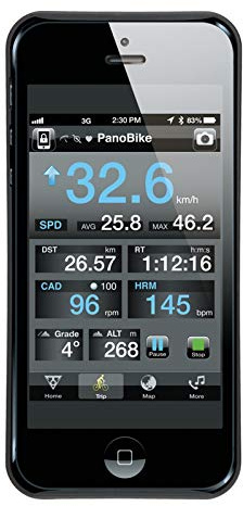 Topeak Handytasche RideCase für Apple iPhone 5, Schwarz, 12.7 x 6.2 x 1.5 cm, TT9833B