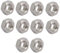 sourcing map Écrous Hexagonaux Hexagone Écrou Filetage 1/4 pouces-20 UNC en Acier Inoxydable 304 10Pcs