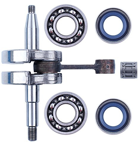 Haishine Kit del Motor del Sello de Aceite del cojinete de Bolas del Eje del cigüeñal para Husqvarna 268 61 66 266 272 272XP Piezas del Motor de la Motosierra