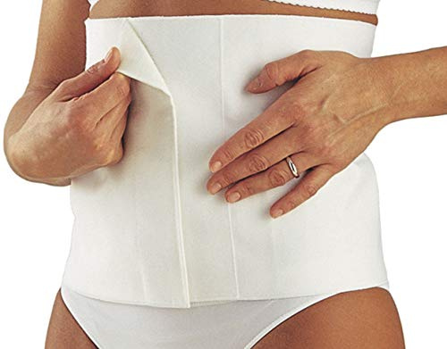 SCUDOTEX Elastischer Taillengürtel aus Baumwolle, mit Band, Höhe 25 cm, Größe 5, Weiß