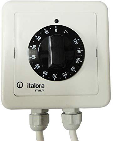 Gas Timer Kit Italora - Apre e chiude l'erogazione del gas metano/gpl in un tempo prestabilito per piani di cottura, cucine e molto altro - Made in Italy