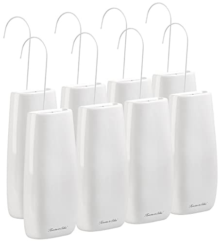 Rosenstein & Söhne Heizungsverdunster: 8er-Set Keramik-Wasserverdunster für Heizkörper, je 480 ml, abgerundet (Wasserbehälter für Heizkörper, Heizungsverdunster Keramik, Klimaanlage)