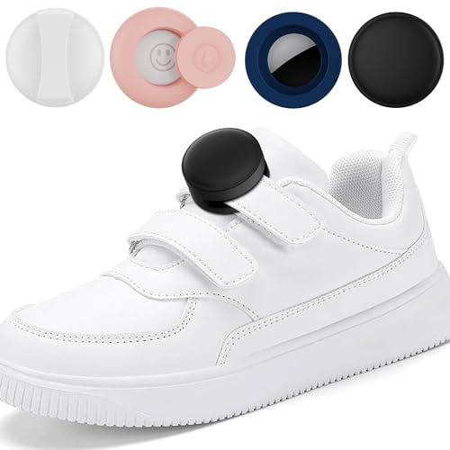 Support Silicone Compatible avec AirTag pour Chaussures Enfant, Lot de 4