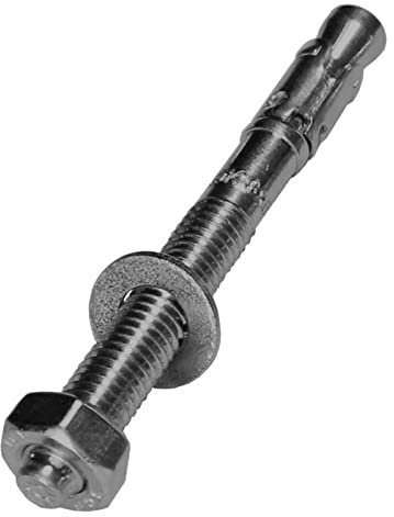 Lumonic Schwerlastdübel M8 x 80mm | hochwertige Edelstahl V4A Keilanker | Durchsteckmontage, SOFORT BELASTBAR | Betonanker, Schwerlastanker | für Überdachungen, Geländer, Regale, Trennwände