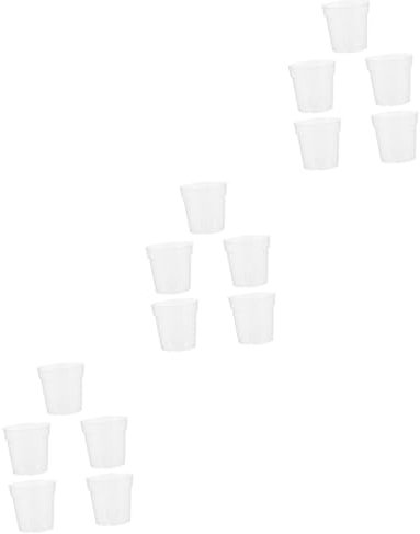 BESPORTBLE 15pièces Pot De Fleurs Orchidée Transparent Résistant pour Décoration De Jardin Balcon Pots Simples Et Aérés pour Plantes Intérieur Et Extérieur