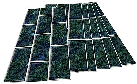 Alipis 6stücke Teiliges Öl Und Wasserfeste Küchenwand Aufkleber Vintage Fliesen Design Für Waschbecken Und Herd Dekorative Wandverkleidung Für Küche