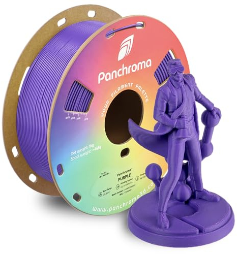 Polymaker Panchroma Purple Filament, 1,75 mm, 1 kg, druckt besser als PLA, Panchroma 1,75 lila 3D-Druck-Filament, ermöglicht Hochgeschwindigkeitsdruck, kompatibel mit den meisten 3D-Druckern