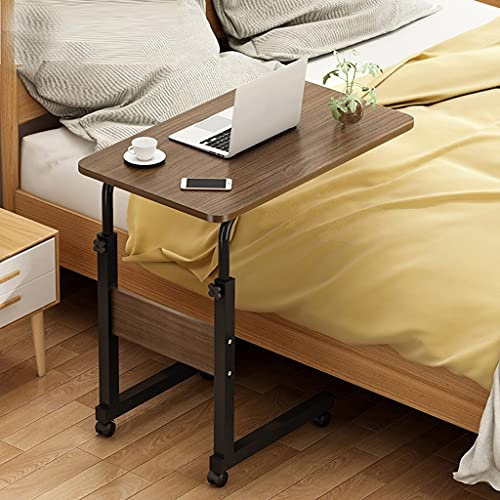 Laptop-Ständer, verstellbar, 60 x 40 cm, Computer-Stehpult mit Rollen, tragbarer Beistelltisch für Bett, Sofa, Lesen, Essen (Farbe: A) (A) (C) Ehe
