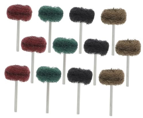 HOMOCONO 20pcs Polishing Wheel for Drill Buffing Wheel Rotary Tool Metal Polishing Kit 3mm Shank Suitable for Drill Polishers and Metal Buffing