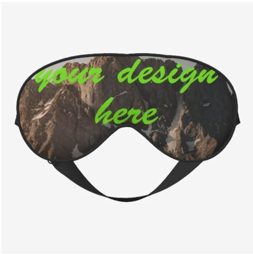 Benutzerdefinierte Schlafmasken,Personalisiertes Bild,Süße Weiche Schlafaugenabdeckung,Augenbinde,Reise-Schlafmasken Für Männer Und Frauen,Mit Elastischem Band,Verstellbare Schlafmasken Für