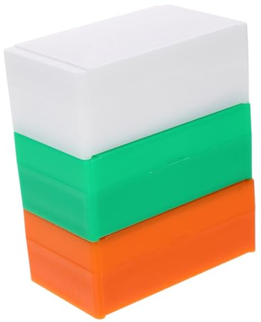 Mikroskop Objektträgerbox aus Kunststoff für 10 Objektträger, 3 Stück-pack | Wiederverwendbar, Leicht zu Öffnen und Schließen, für Unternehmen und Laborversuche