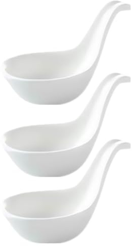 3 cuencos de cerámica, cucharas, mini cuencos para salsa, cuencos para especias, salsera, porcelana, cuencos pequeños para servir, aperitivos, cuencos para salsas