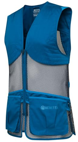 Beretta Gilet da tiro unisex in rete completa - Gilet da competizione traspirante e leggero con tasche per cartucce e vestibilità confortevole, XX-Large