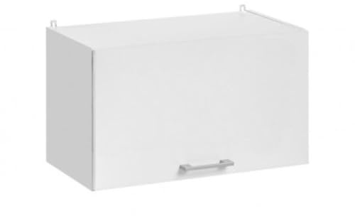 Cuisineandcie - Meuble Haut de Cuisine ECO Blanc avec Porte Relevable L 60cm x H 36cm x P 32cm - Meuble Rangement Armoire pour Cuisine