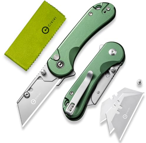 CIVIVI Elementum Cutter-Messer, Universalmesser mit 3 Ersatzklingen