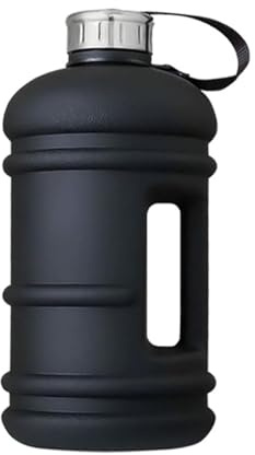 Botella de agua de fitness: botella deportiva portátil sin BPA, taza de agua duradera | jarra de agua fácil de transportar con mango ergonómico, vaso de entrenamiento a prueba de fugas para