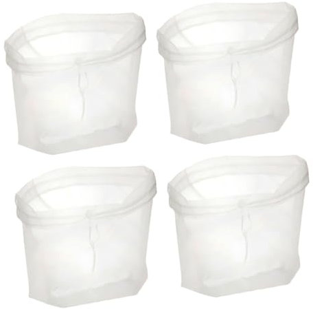 TIDTALEO 4Pièces Sachet Filtre à Lait de Réutilisable de Alimentaire pour Yaourt Jus de Fruits Lait de Noix