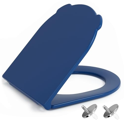 NeoArt Soft Close Toilet Seat – Durable, Environmentally Friendly Urea-Formaldehyde Resin & Fade-Resistant with Quick Release Design for Easy Clean, Universal Fit with Easy Top Fixing, D-Shape