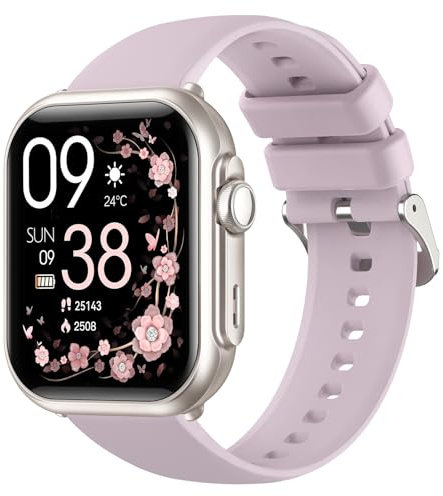 Smart Watches for Women for iPhone&Android: 30 Day+Battery Life, Smart Watch (Answer/Make Calls)with SpO2 Sleep Heart Rate Monitor, IP68 Waterproof,Fitness Tracker with 120+Sport,Reloj Inteligente