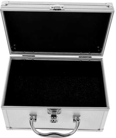 Cabilock Aluminium Alloy Handheld Tool Storage Box Portable Garage Organizer Compact Toolbox for Car Repair DIY Projects with Multiple Compartments Lightweight Case