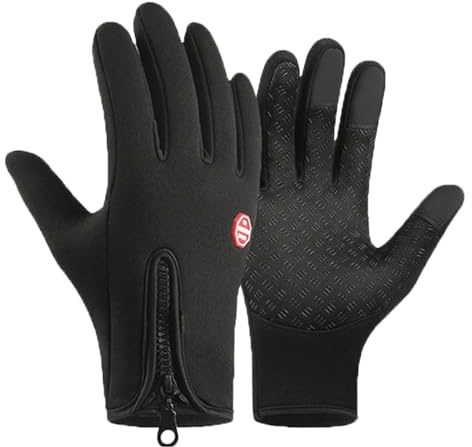 GUSHE Ultimative wasserdichte & Winddichte Thermohandschuhe,Warme Fahrradhandschuhe Herren Damen,Winddicht & Touchscreen rutschfest Laufhandschuhe für Fahrradfahren,Wandern,Laufen,Autofahren