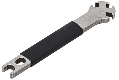 Homeponnew Clé à rayons de vélo pour fixation de vélo - 1 rayon en acier inoxydable - Convient pour le rangement et l'installation de rayons sur les roues de vélo