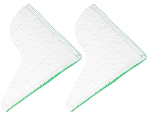 Toyvian Paraspruzzi per Vasca da Bagno Autoadesivi 2 Pezzi in Acrilico Design a Onde d'Acqua, Resistenti e Versatili per Protezione Antispruzzo in Bagno
