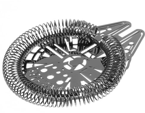 CANIGHT Colino da Cocktail in Acciaio Inox 304 Filtro per Bevande Molla Resistente, Colino da Bar Professionale per Ghiaccio e Frutta, Accessorio Riutilizzabile per Bartender e Shaker