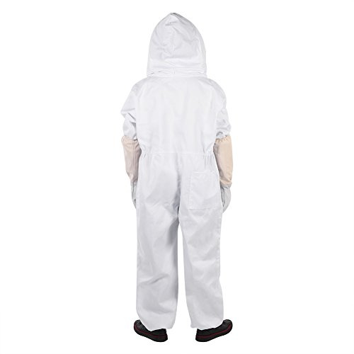 Yctze Professionella Biodlarhandskar，Bomullsbiodlarskyddsutrustning Jumpsuit för Vuxen Biodlingsdräkt，professionell Biodlingsdräkt，biodlarhandskar，skyddsutrustning för Biodling (XL)