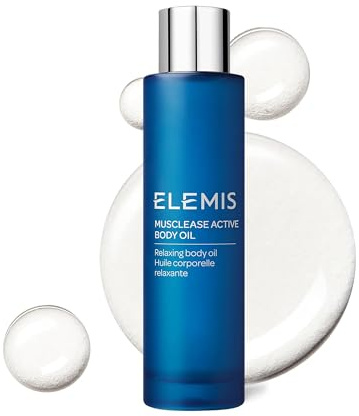 ELEMIS Active Body Concentrate Musclease 100ml, Revitalizing Massage Oil for Tired, Aching Muscles