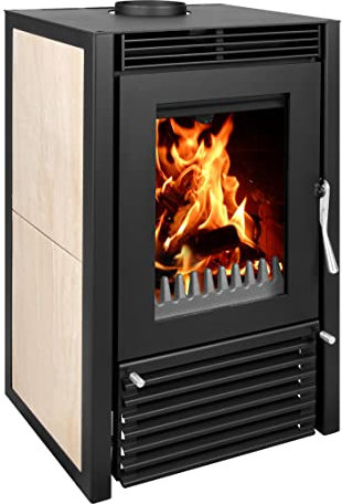 12,31 kW Kaminofen Bruno Marbella Compact Beige wasserführend