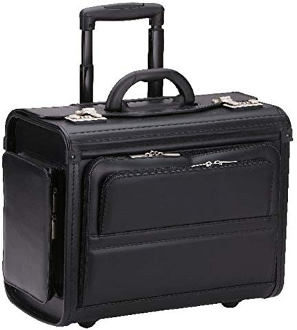 Pilotenkoffer Bowatex Aktenkoffer Business Koffer Trolley Synthetik Schwarz 48cm