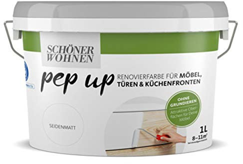 Pep up für Möbel Türen und Küchenfronten Anthrazit seidenmatt 1 l