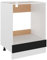 vidaXL Kitchen Cupboard Oven Cabinet Oven Cupboard Kitchen Unit Kitchen Furniture Base Cabinet Oven Black 60 x 46 x 81.5 cm Chipboard