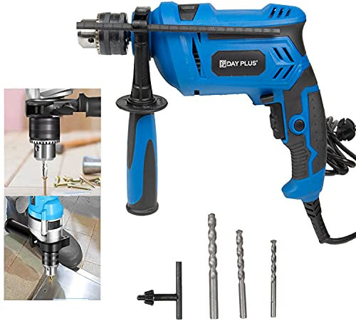 Trapano a percussione professionale, SDS Plus, martello perforatore, martello perforatore, trapano a percussione con impugnatura supplementare di rotazione a 360°, 850 W, 230 V