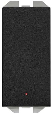 Interruptor unipolar pilotoestrechoSimon 20001102-098 Simon 270Negro
