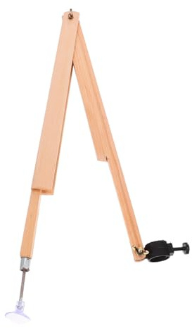 Operitacx Compasso Professionale in Legno per Kit Tecnologia Scuola Media Portamine Sicuro e Resistente alla Deformazione, per Dimostrazioni in Aula e Lezioni di Disegno