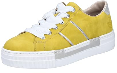 Rieker Women's N4902 Trainers, Yellow, 6.5 UK