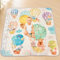 Alfombra bebé acolchada plegable 127x127cm, Colchoneta bebé suelo antideslizante, Tapete actividades y juegos, Alfombra infantil lavable para gateo y primeros pasos.