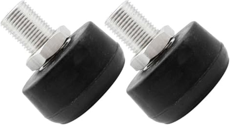 Kichvoe Topes de Goma Ajustables para Patines de 4 Ruedas, Frenos Redondos de Alta Elasticidad, 2 Piezas Negras, Accesorios para Patinaje en Línea y Control de Velocidad