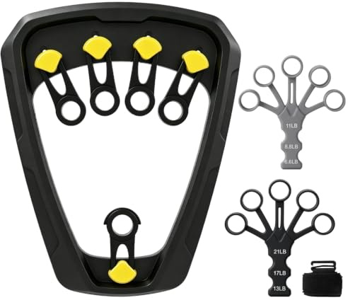 1 set handtränare fingertränare underarmstränare justerbart motstånd | Två motståndssystem kg/LB|finger & underarmsträning | nylon och silikon | kardborrband som inte glider|sport, musik, kontor