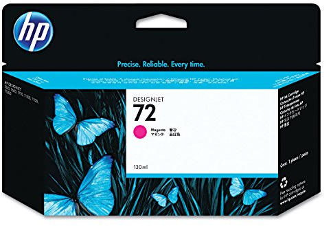 HP 72 Magenta, Original Druckerpatrone | Tinte für T2300 eMFP, 130 ml (C9372A)