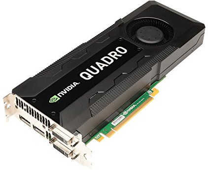 PNY NVIDIA QUADRO K5000 pour MAC Carte Graphique Professionnelle 4 Go GDDR5 PCI-Express 2 x DP + 2 x DVI + Stereo (VCQK5000MAC-PB)