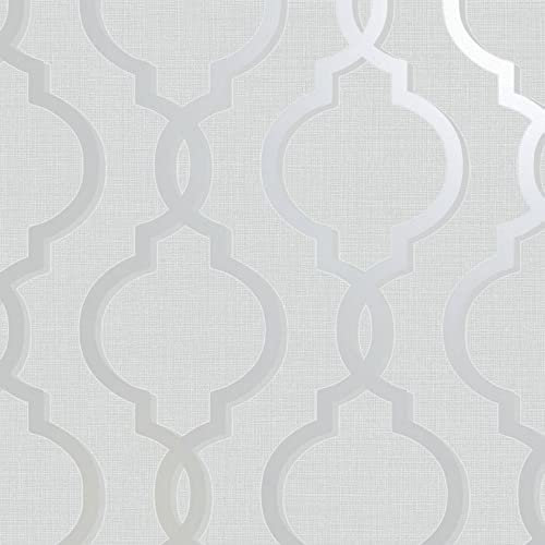 Holden Laticia Geometric Baroque Pattern Wallpaper Metallic Glitter Textured 65490