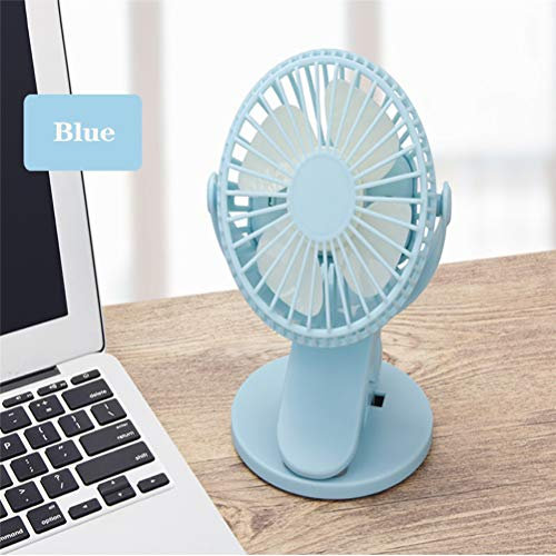 Mini USB Ventilador de escritorio Escritorio portátil ABS ventilador eléctrico de escritorio ordenador de sobremesa ventiladores eléctricos para oficina en casa Mini ventilador para oficina,Azul
